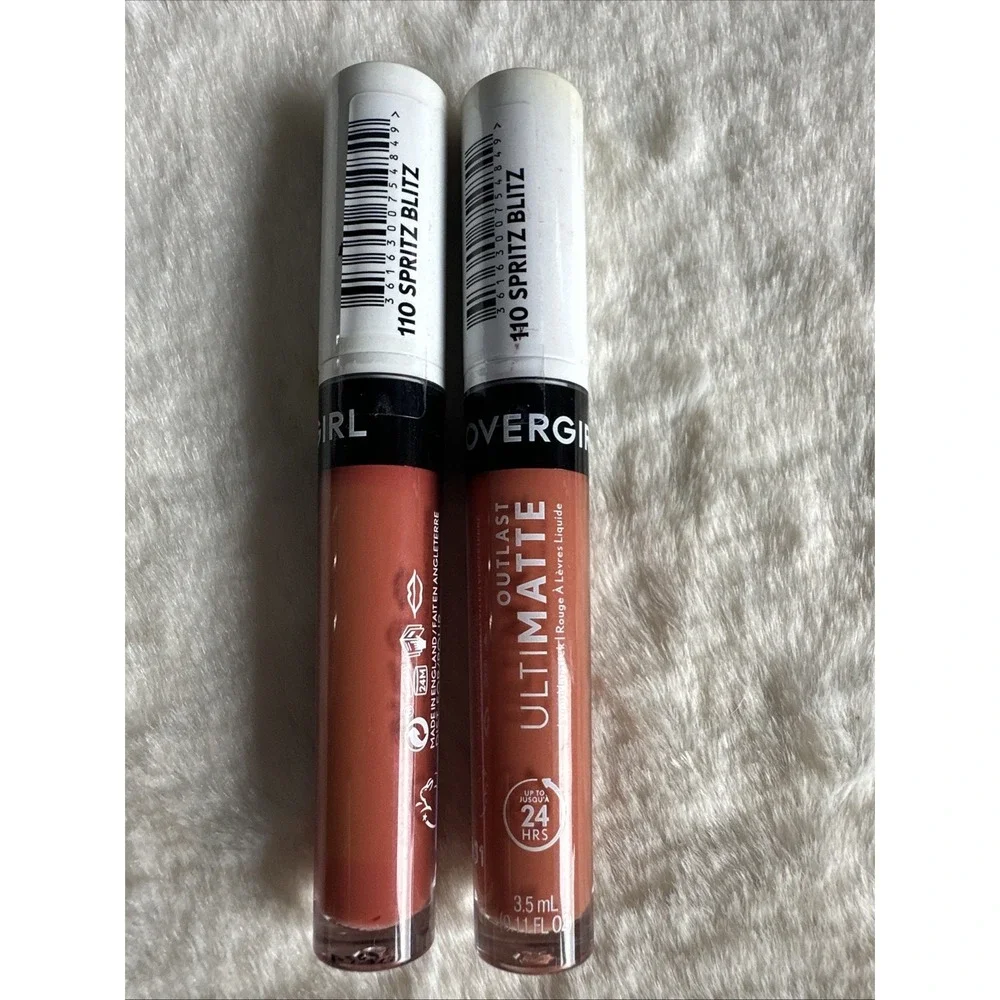 (2) Covergirl‎ Outlast Ultimatte Liquid Lipstick Sealed 110 - Spritz Blitz
